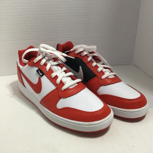 Nike Ebernon Premium Low White University Red AQ1774-101 BasketballMens Sz 12